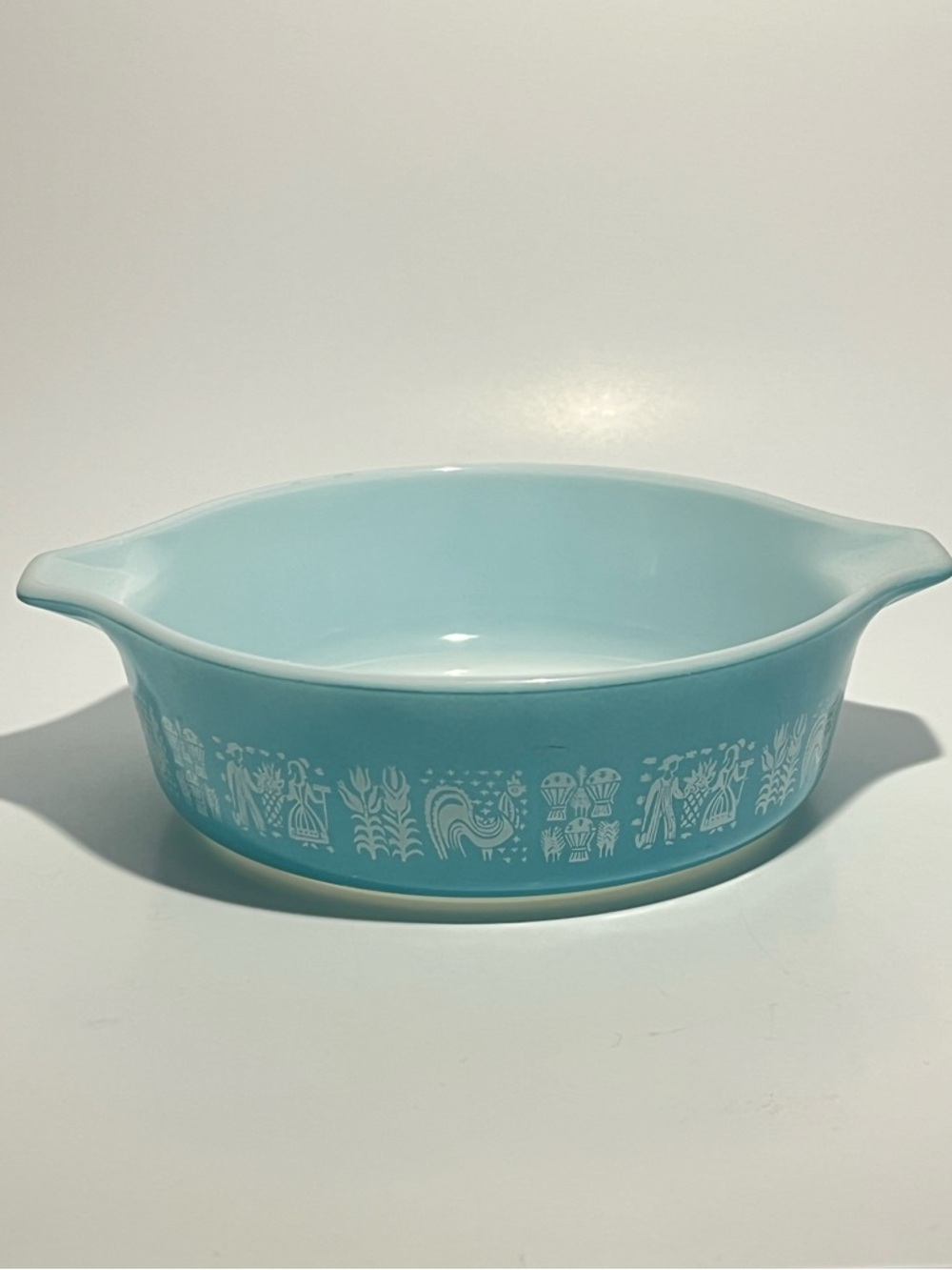 Pyrex Blue Amish Butterprint 471 1 PT Casserole Dish